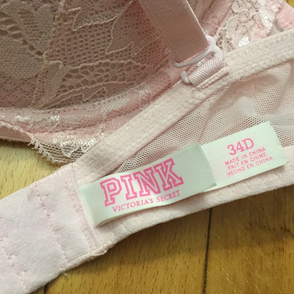 NWOT Pink by Victoria’s Secret push up bra/34D - Picture 3 of 4